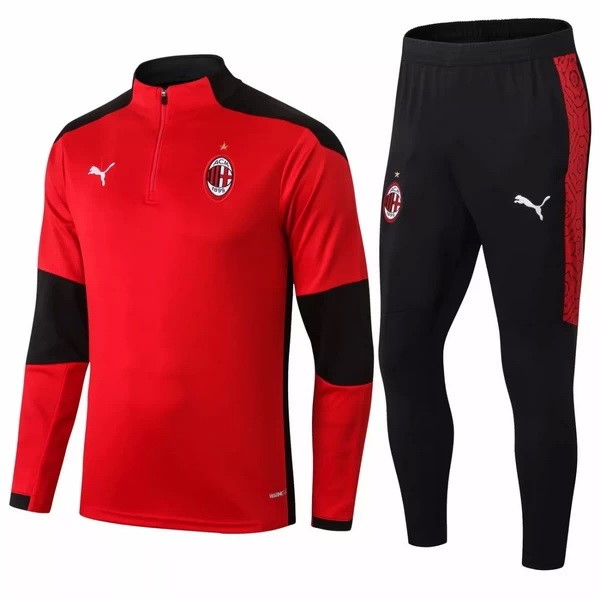 Chandal AC Milan 2020 2021 Rojo Negro Blanco